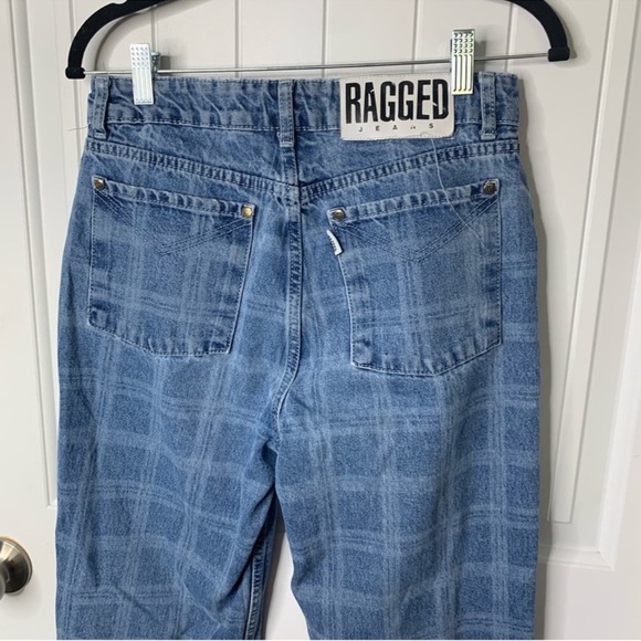 The Ragged Priest plaid straight leg Dad jeans size 28 - Picture 6 of 11